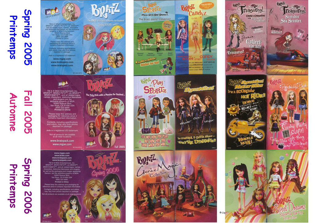 Bratz catalogue printemps et automne 2005, printemps 2006